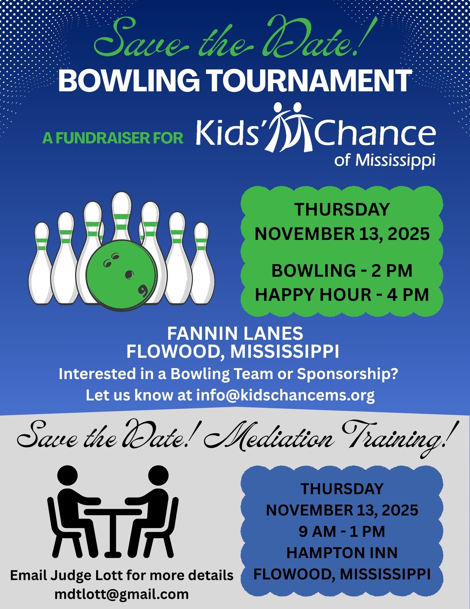 Bowling 2025 Save the Date KCMS